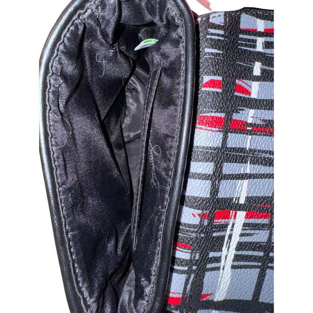 Vera Bradley Black Multicolor Plaid Design Small Adjustable Strap Crossbody Bag - Picture 5 of 10